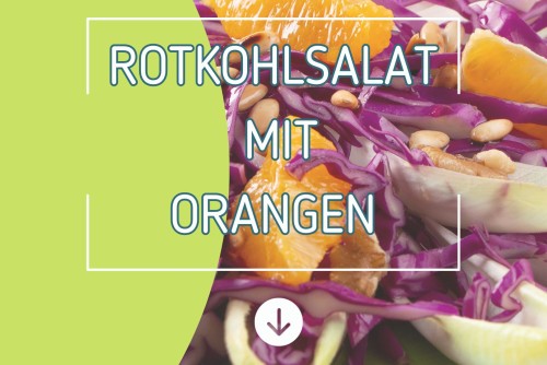 Rotkohlsalat mit Orange