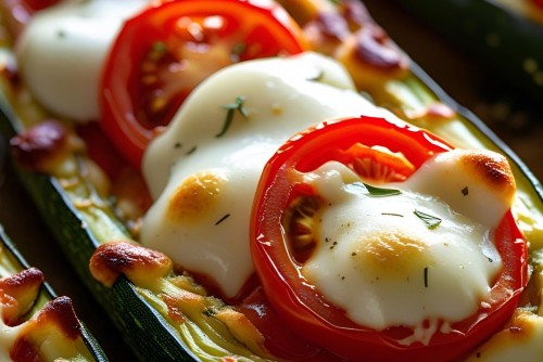 Gefüllte Zucchini
