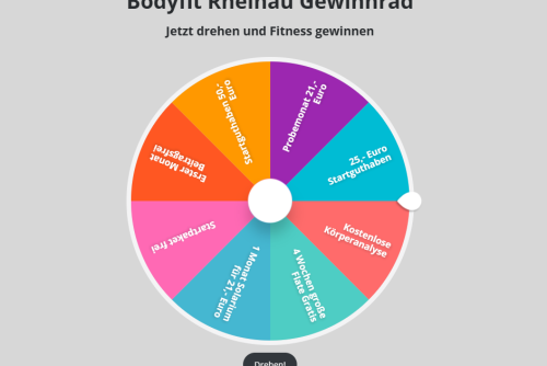 Gewinnrad nicht aktiv