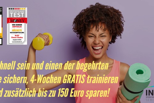 4-Wochen GRATIS trainieren und zusätzlich bis zu 150 Euro sparen!